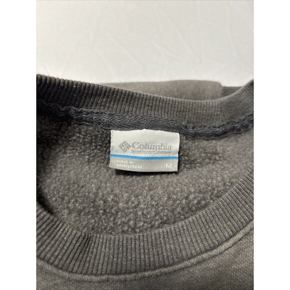 Columbia Men's Med Gray Pull Over Sweatshirt Basic Everyday Cozy Athleisure Warm - Picture 4 of 8